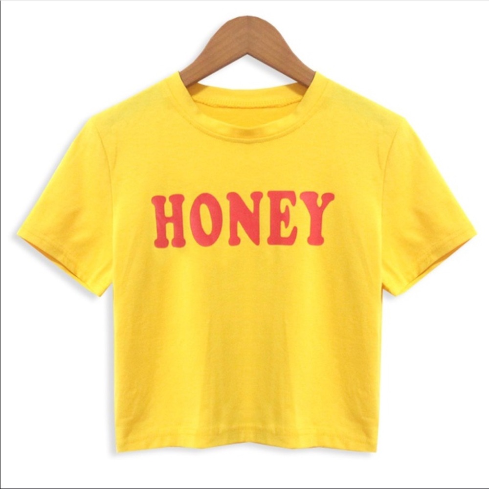 HONEY YELLOW, medium crop top in packaging - Picture 2 of 7